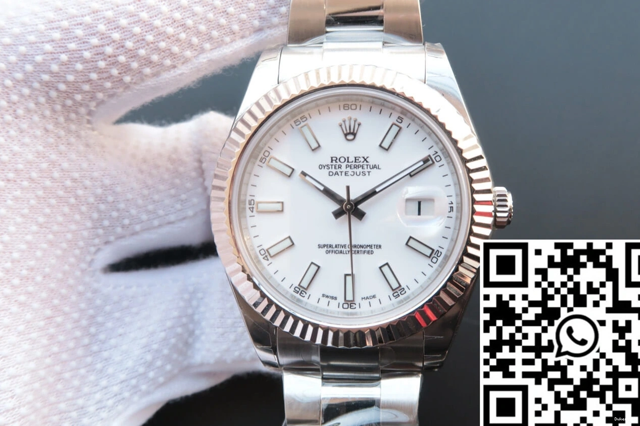 Datejust EW White Factory Rolex M126334-0009 Dial 0311